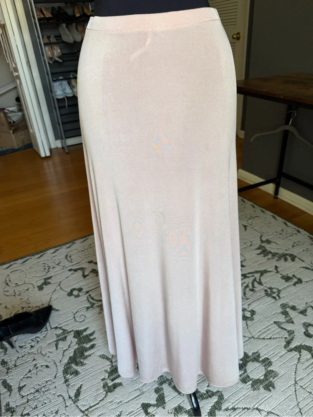 Free People Pale Blush High-Low Wrap Skirt